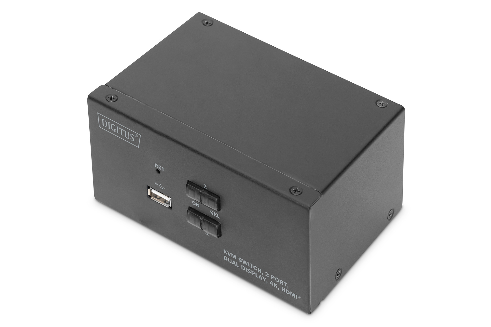 DIGITUS KVM-Switch 2Port Dual HDMI Desktop