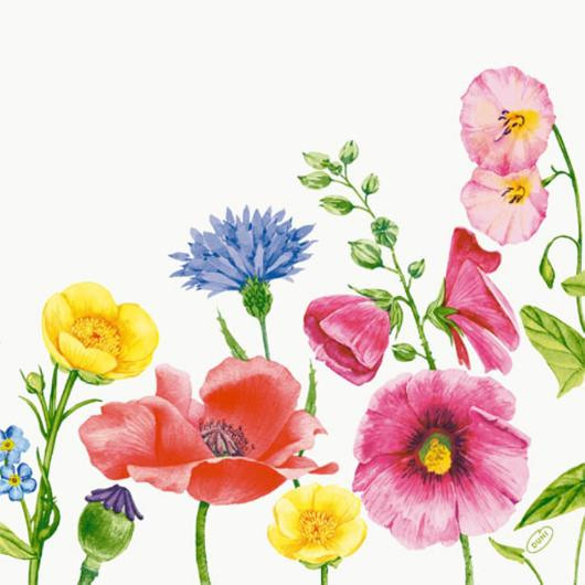 BildeServiett Dunisoft 40X40Cm Meadow (60 stk)
