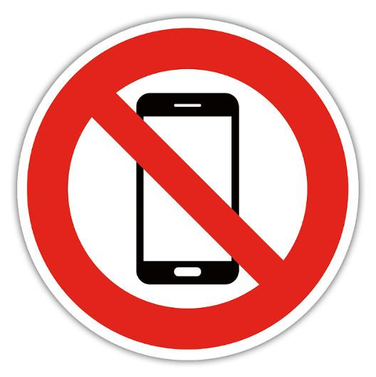 BildeSkilt Exacompta Ingen Mobiltelef. Ø 10Cm