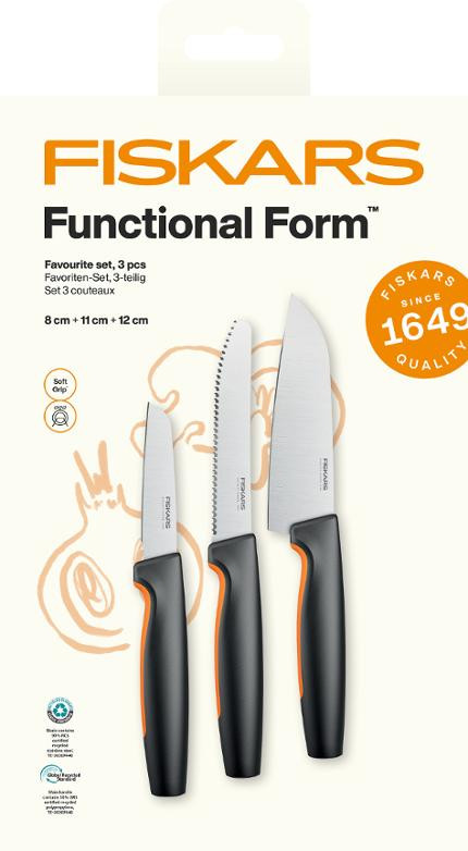 Kniv Fiskars Kjøkken Knivsett (3 stk)