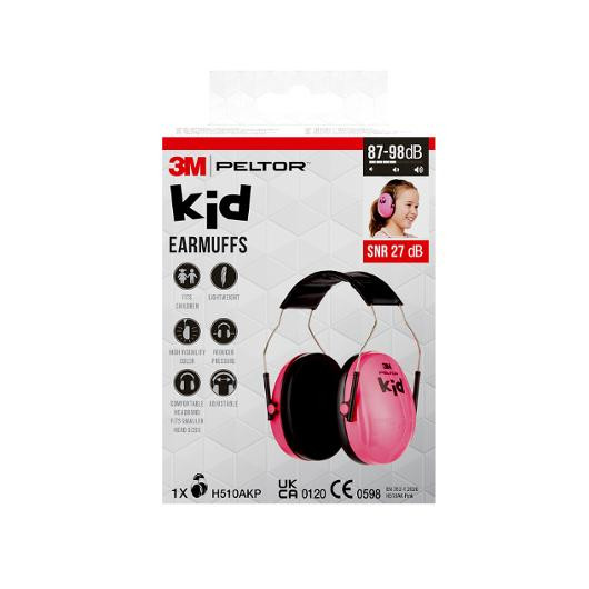 Hørselvern 3M Peltor Kid H510Akp Rosa