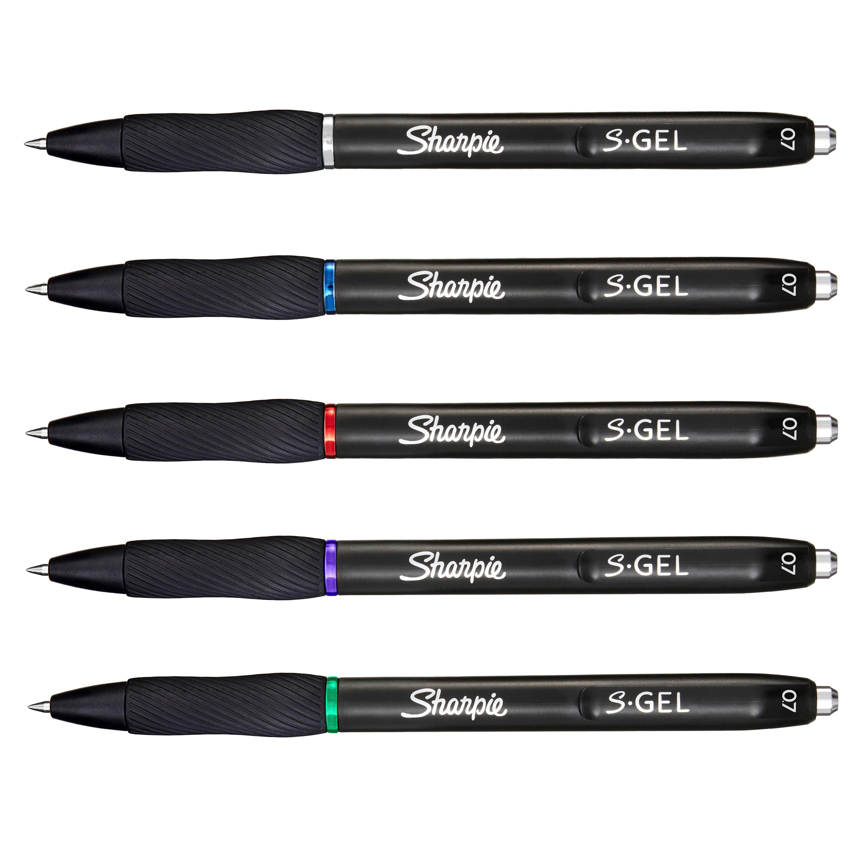 Sharpie Gelblekkpenn S-Gel 0,7 hvit blist ass (8)