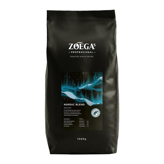 BildeKaffe Zoegas Nordic Blend H. Bønner 1Kg (6 poser)