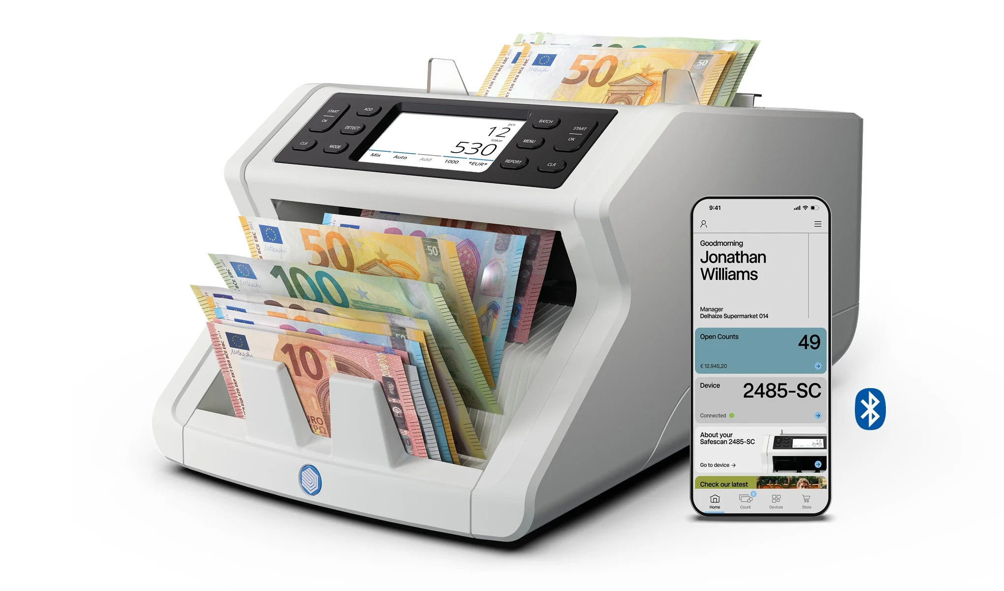 BildeSafescan 2485-SC EU - Banknote value counter