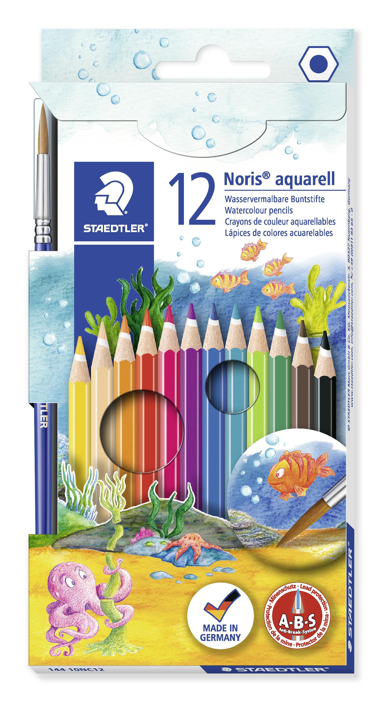 STAEDTLER Fargeblyanter Noris Club Akvarell assortert (12)