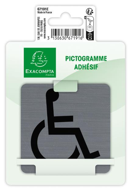 Skilt Exacompta Hc Selvklebend 7,5X7,5Cm