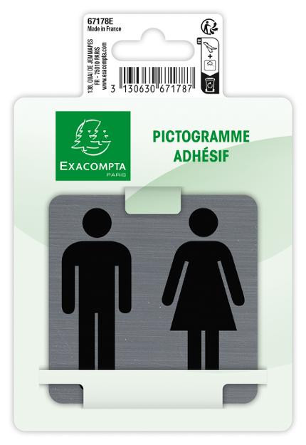 Skilt Exacompta Unisex Selvkle 7,5X7,5Cm