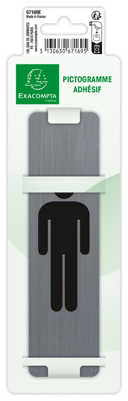 Skilt Exacompta Menn Selvkleb 16,5X4,4Cm