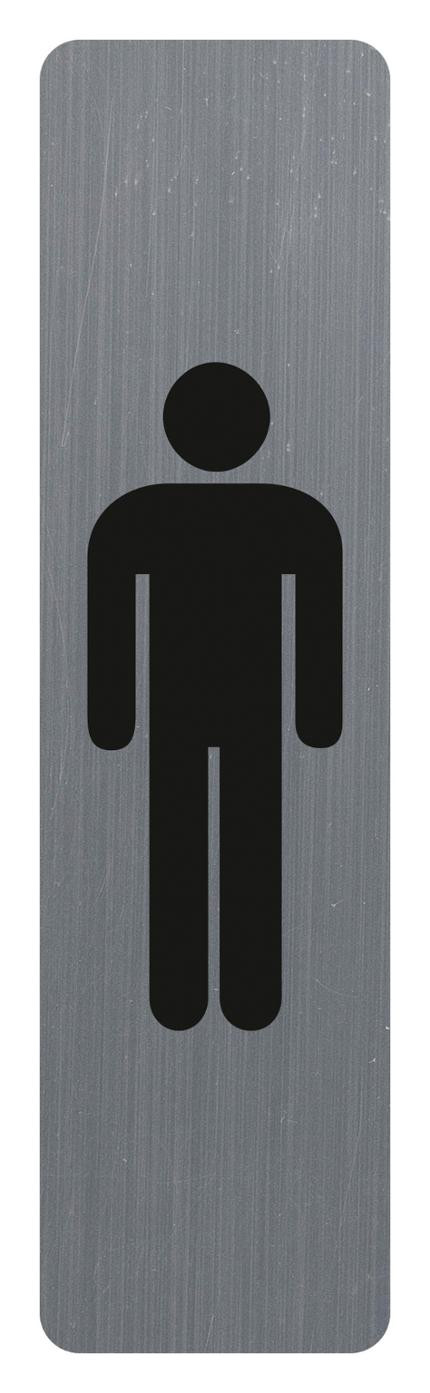 BildeSkilt Exacompta Menn Selvkleb 16,5X4,4Cm