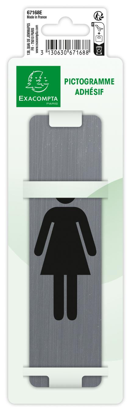 Skilt Exacompta Kvinner Selvkl16,5X4,4Cm