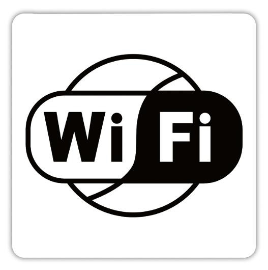 Skilt Exacompta Wi-Fi Selvkleb 10X10Cm