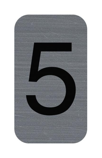 BildeSkilt Exacompta 5 Selvklebende 2,5X4,4Cm