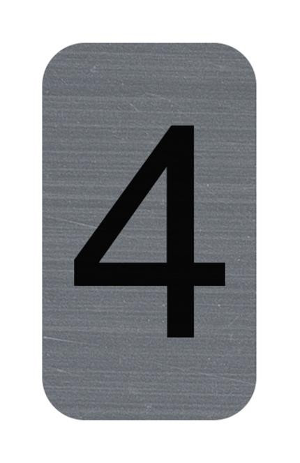 BildeSkilt Exacompta 4 Selvklebende 2,5X4,4Cm
