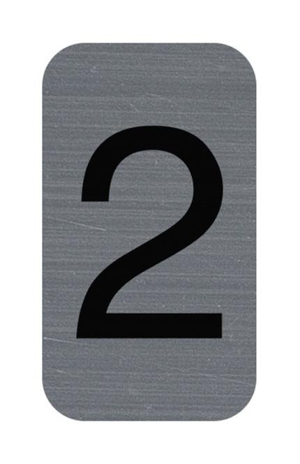 BildeSkilt Exacompta 2 Selvklebende 2,5X4,4Cm