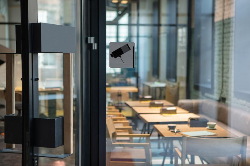 Skilt Exacompta Overvåkning Selvklebende