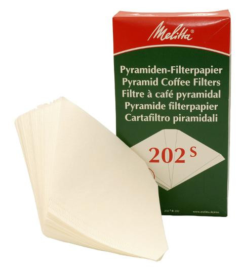 BildeKaffefilter Melitta Pyramid 202 (100 stk)