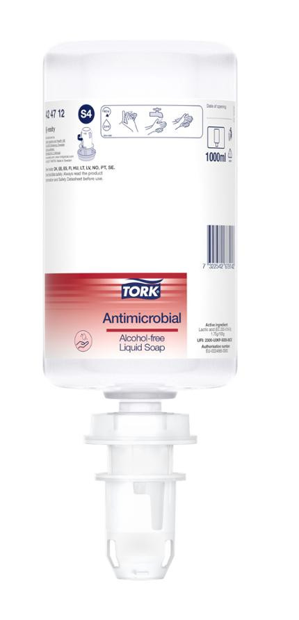 BildeHåndsåpe Tork Antimikrobiell Flyt. S4 1L
