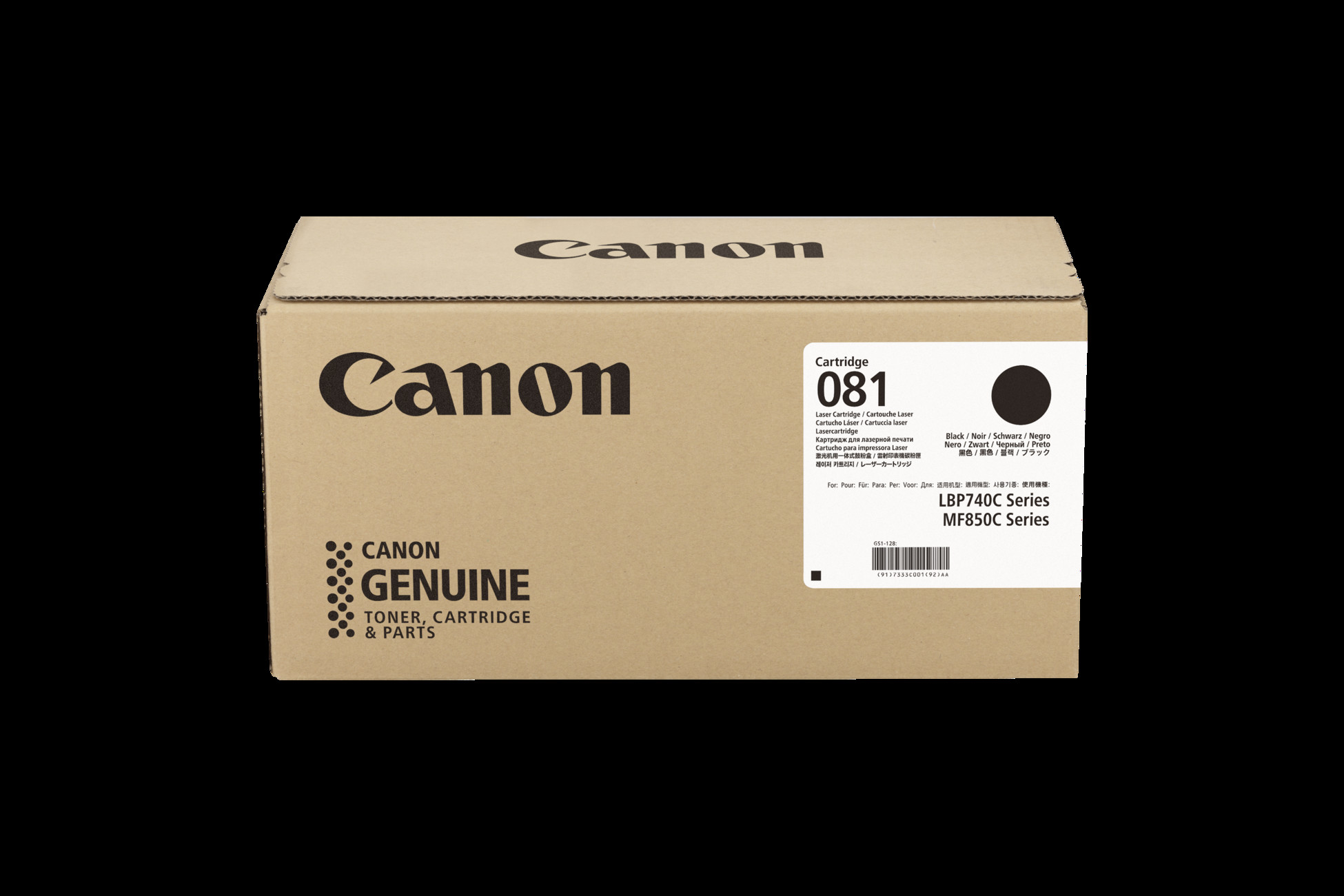 081 BK Black toner cartridge, 9K