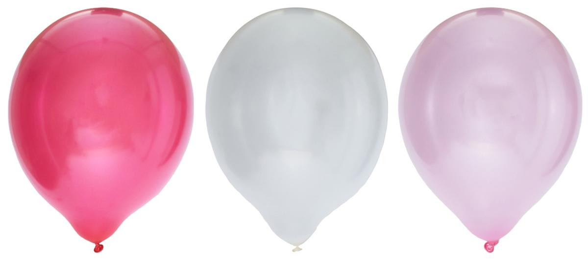 BildeBallong Lateks 30Cm Rosa Metallicmix (8 stk/pk, 6 pakker)