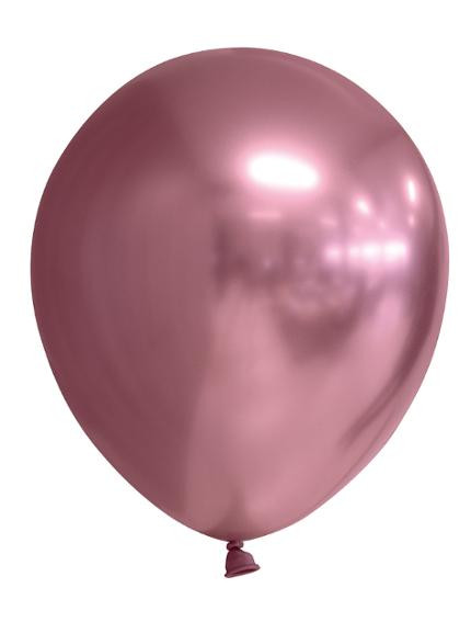 BildeBallong Lateks 30Cm Rosa Metallic (6 stk/pk, 6 pakker)