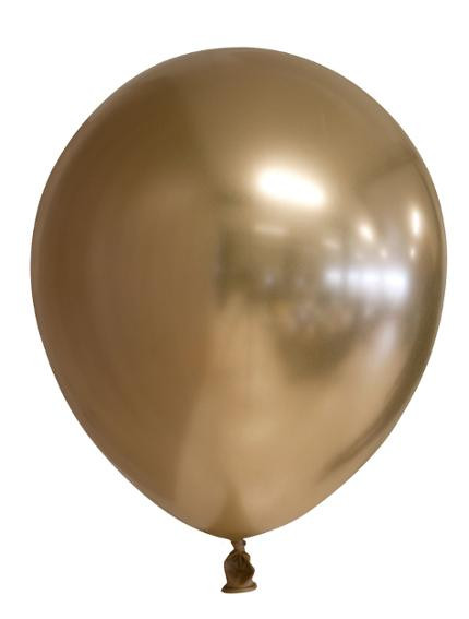 BildeBallong Lateks 30Cm Gull Metallic (6 stk/pk, 6 pakker)