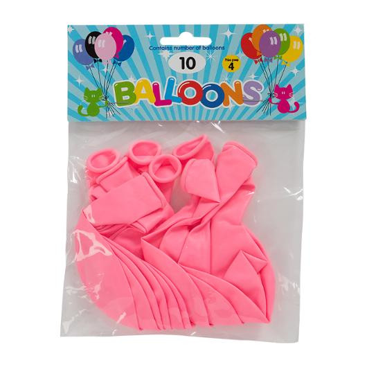 Ballong Lateks 30Cm Lys Rosa (10 stk/pk, 6 pakker)