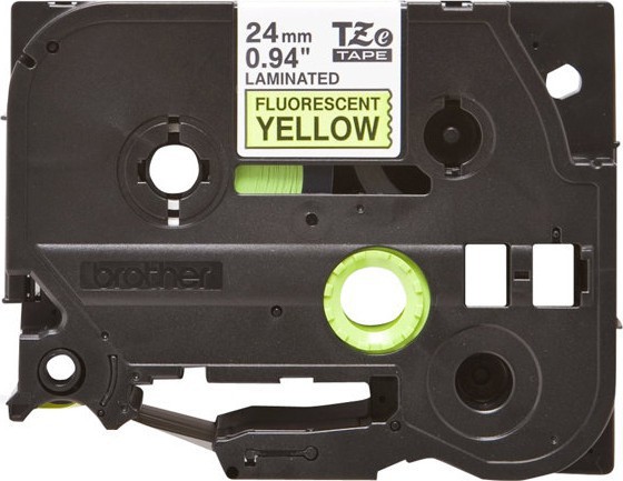 BildeTZe tape 24mmx8m black/neon yellow