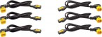 APC 6x Power Cable C13 / C14 0,6m bent
