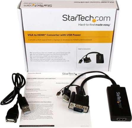 STARTECH VGA2HDU VGA to HDMI Dongle