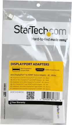 STARTECH MDP2HD4KSW mDP 1.2 to HDMI 1.4