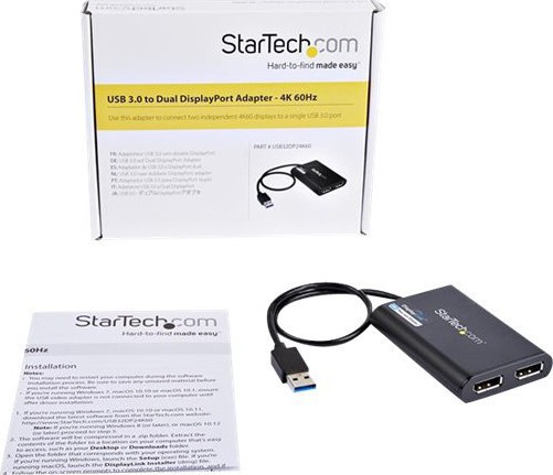 BildeSTARTECH USB to Dual DisplayPort Adapter