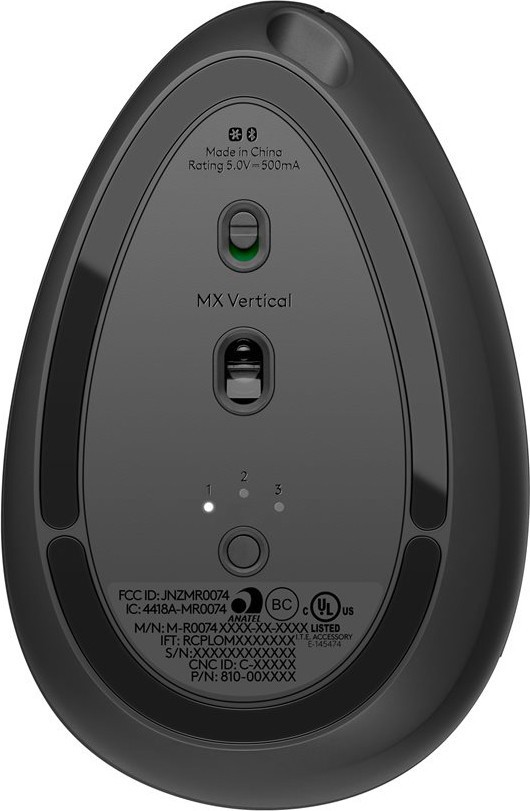 MX VERTICAL Ergonomic Wireless Mouse, Graphite