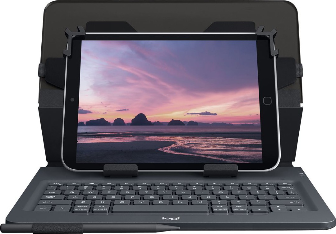 10'' Universal Folio w/Keyboard, Black (Nordic)