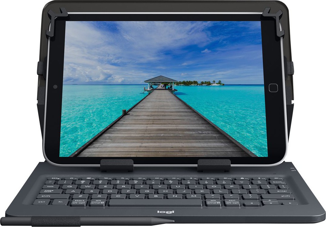 10'' Universal Folio w/Keyboard, Black (Nordic)