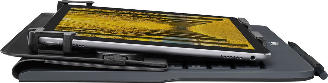 10'' Universal Folio w/Keyboard, Black (Nordic)