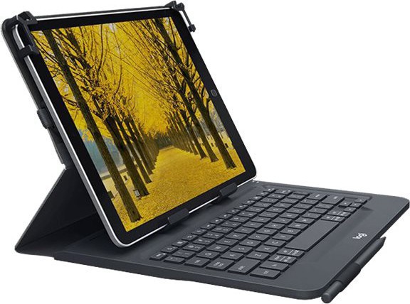 10'' Universal Folio w/Keyboard, Black (Nordic)