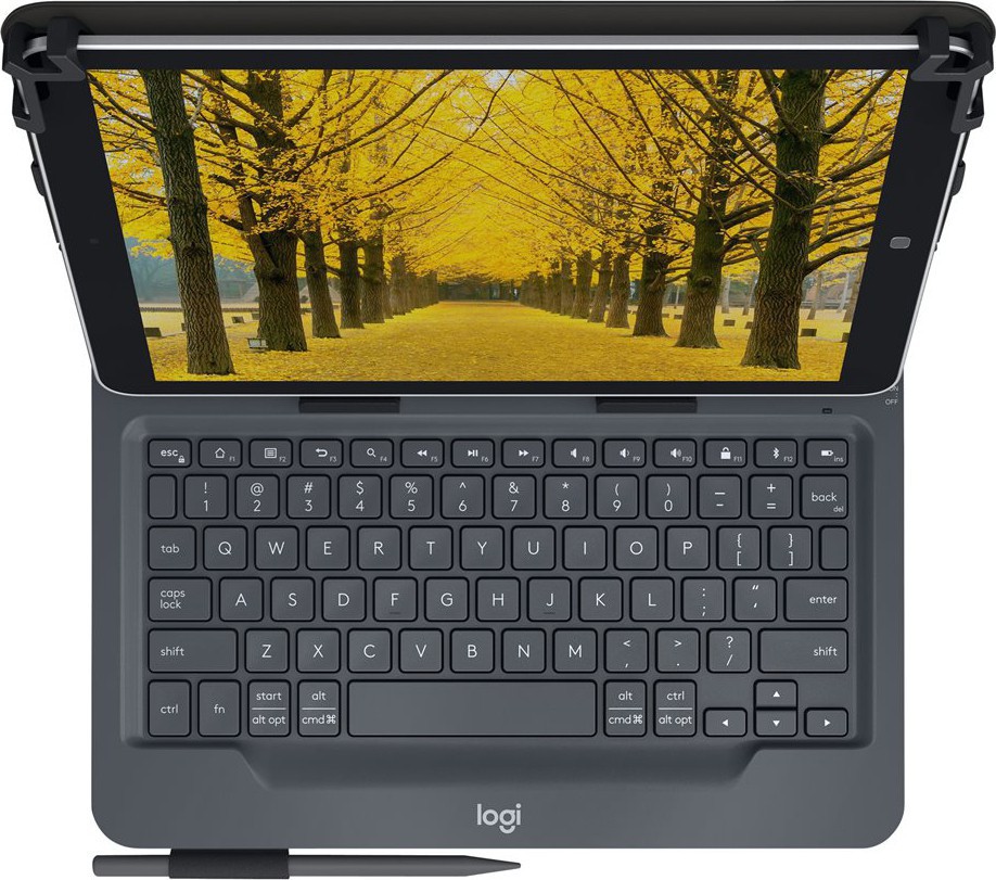 10'' Universal Folio w/Keyboard, Black (Nordic)