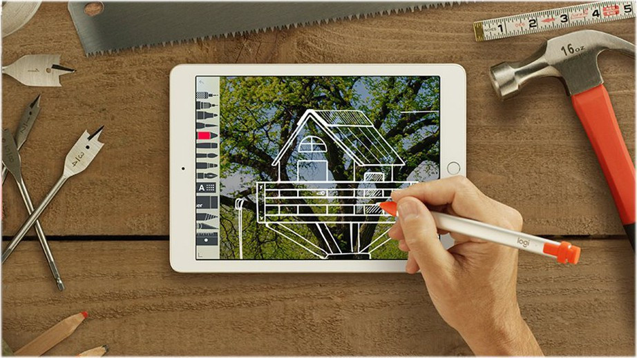 Logitech Crayon iPad Pen, Intense Sorbet