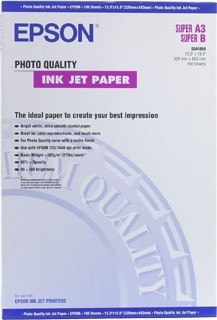 BildeEpson Papir A3+ Photo Quality Inkjet Paper 105g (100 stk)
