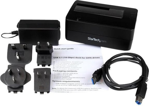 STARTECH SDOCKU313 USB 3.1 Single Bay HD