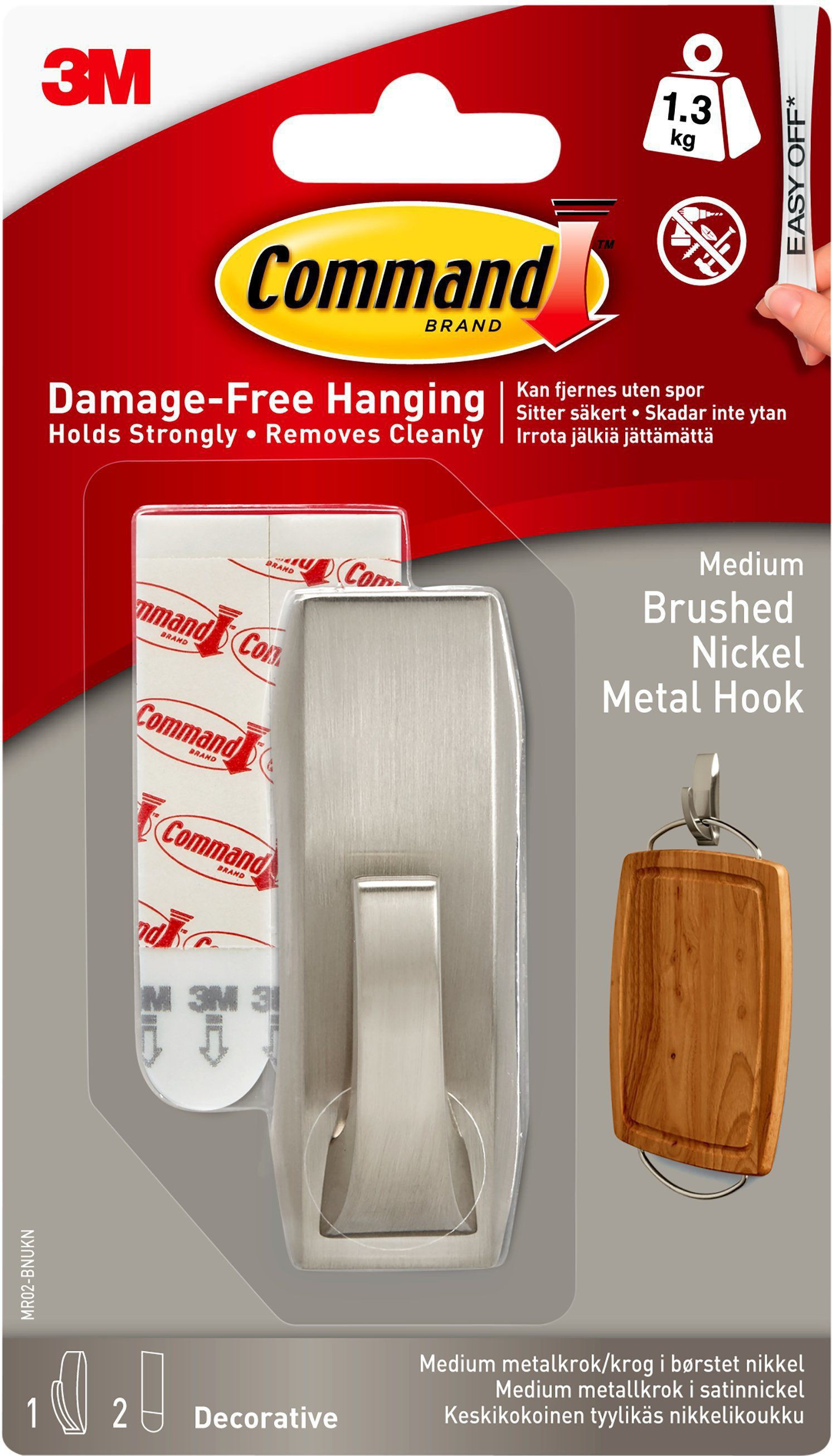 BildeCommand Medium Modern Reflections Brushed Nickel