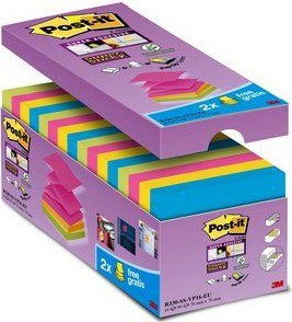 BildePost-it Z-Klistrelapper 76x76 Super Sticky V-Pack (16)