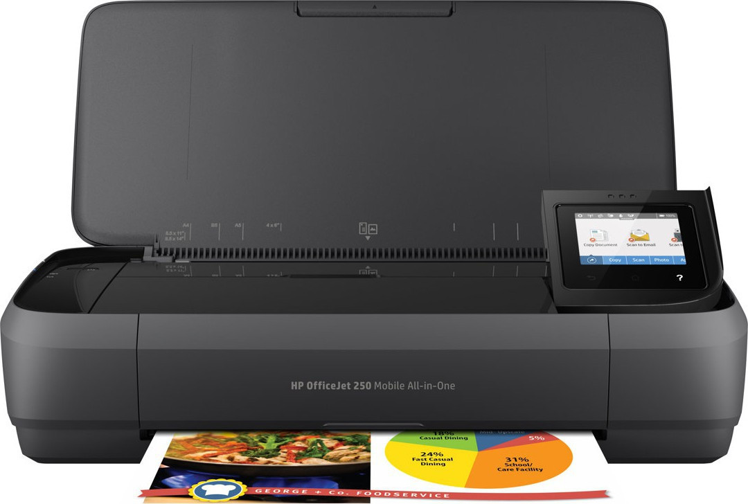 HP Officejet 250 mobile AiO printer