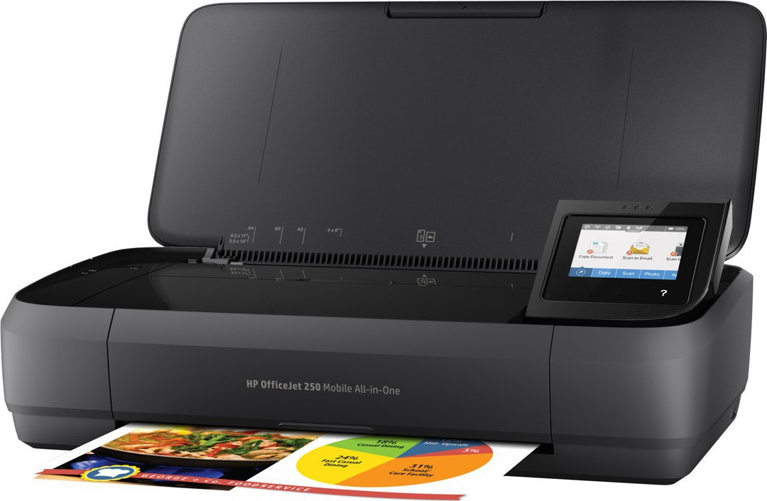 HP Officejet 250 mobile AiO printer