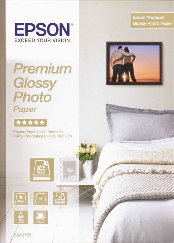 BildeEPSON A2 Premium Glossy Photo Paper 250g, 25 sheets