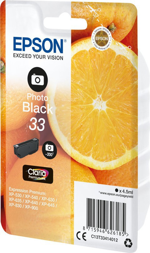 33 Photo Black Claria Premium Ink