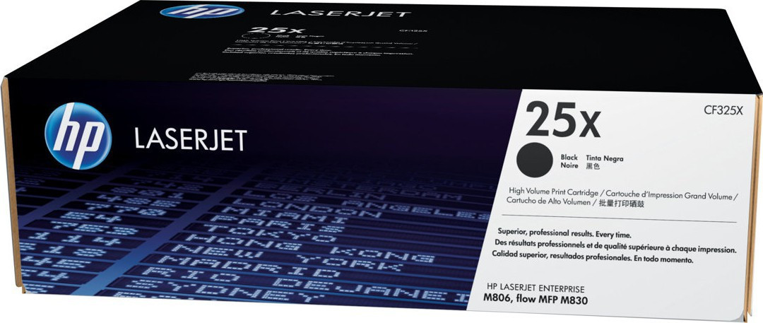 LaserJet 25X black toner