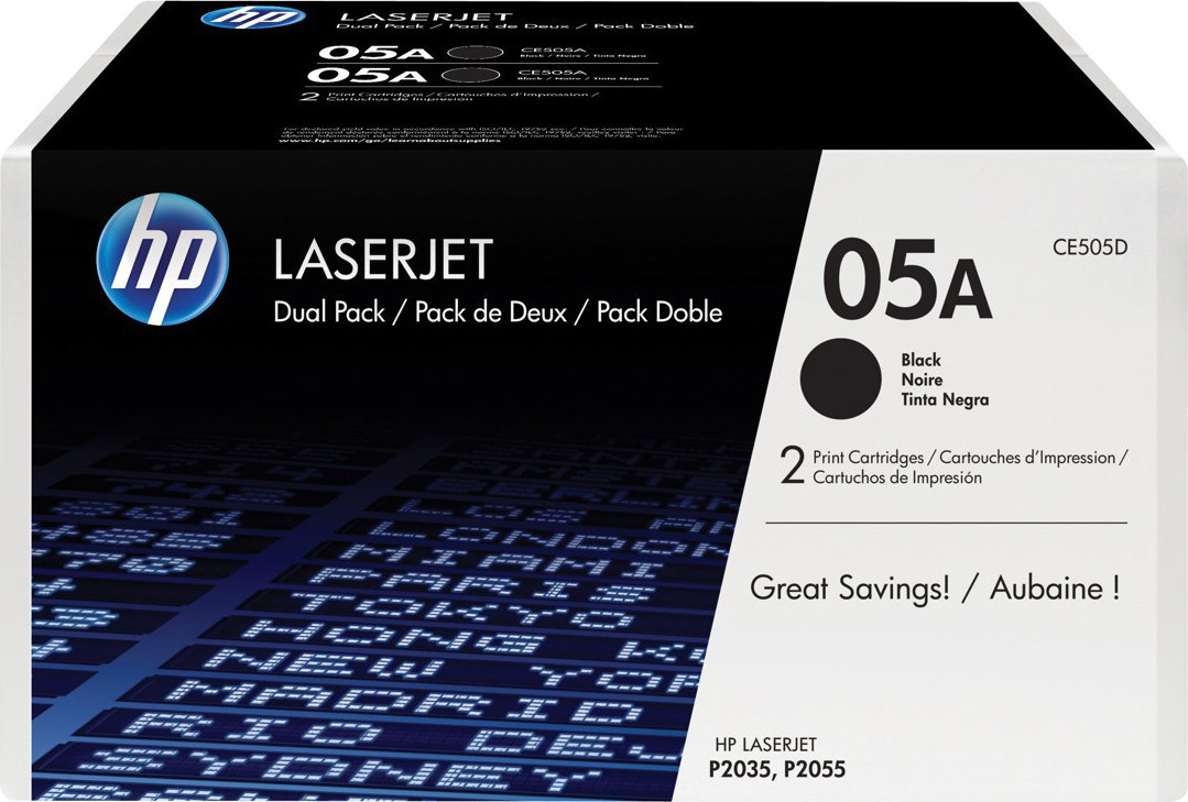 Toner HP CE505D 05A 2.3K sort (2)