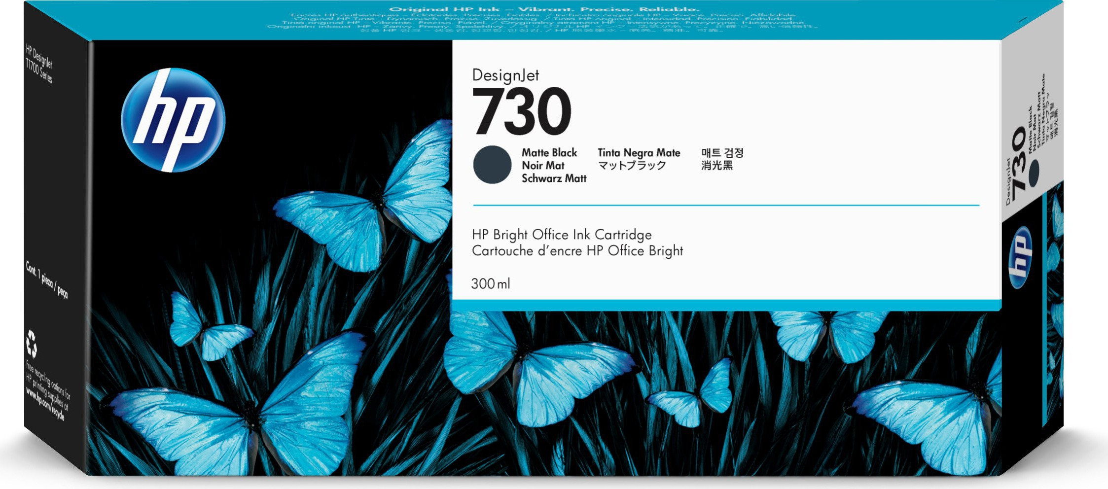 BildeHP no730 300 ml. Matte Black DesignJet Ink Cartridge
