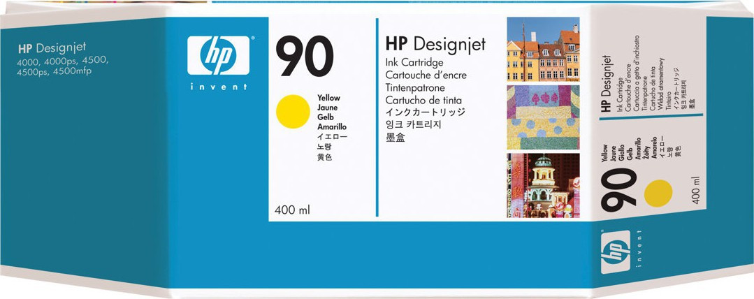 No90 yellow ink cartridge, 400ml